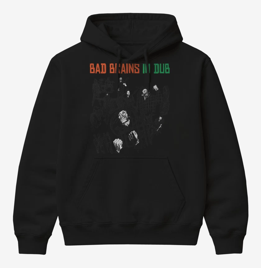 Poleron Canguro básico Negro de Bad Brains In Dub