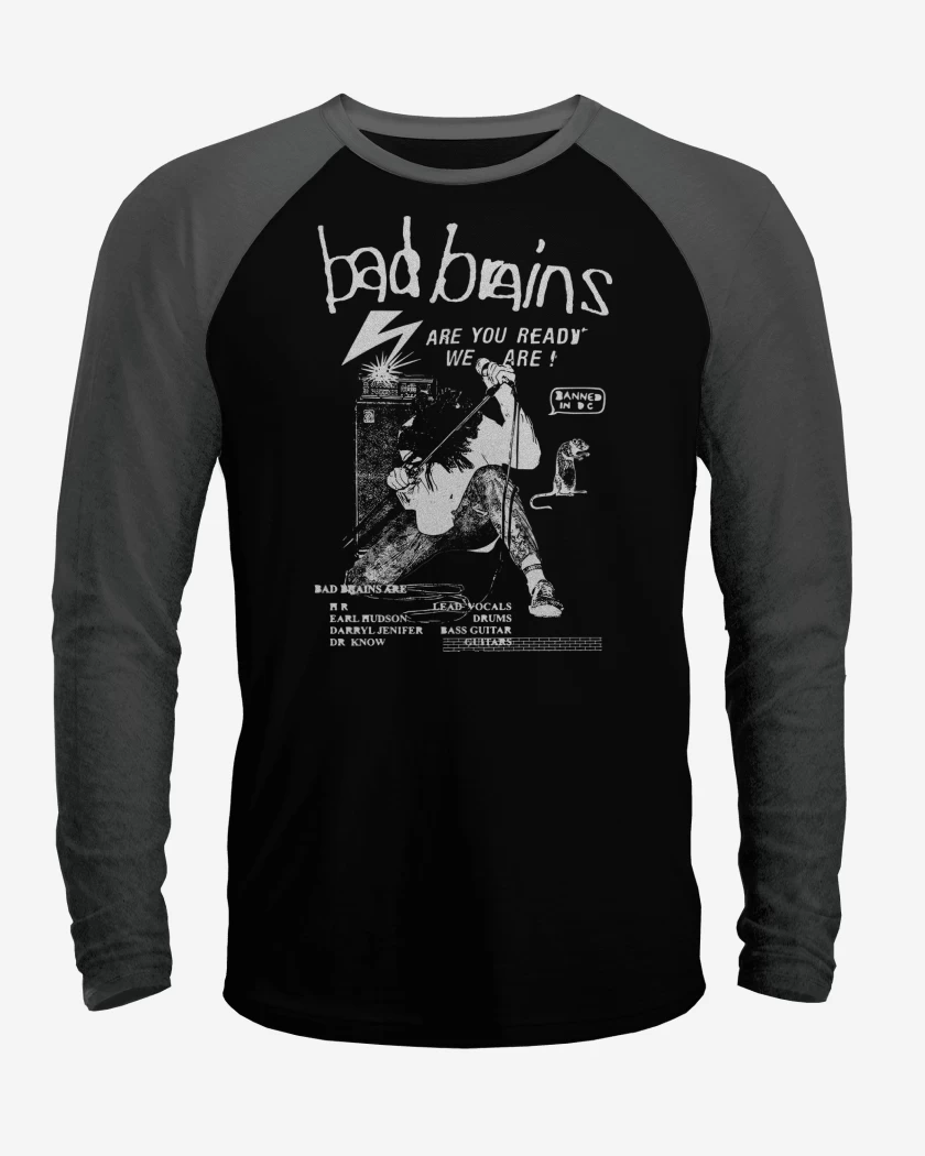 Polera Raglan Bad Brains Are You Ready