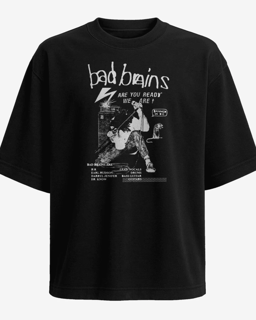 Polera Oversize Bad Brains Are You Ready