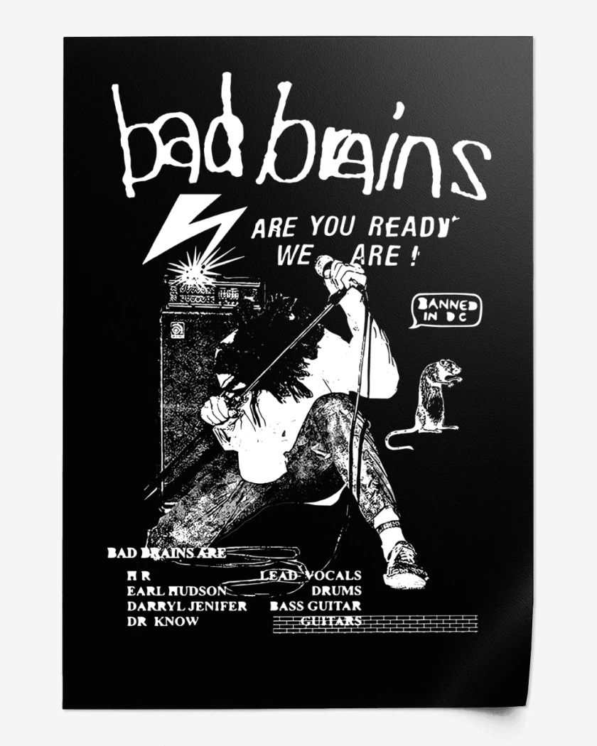 Print Bad Brains Are You Ready