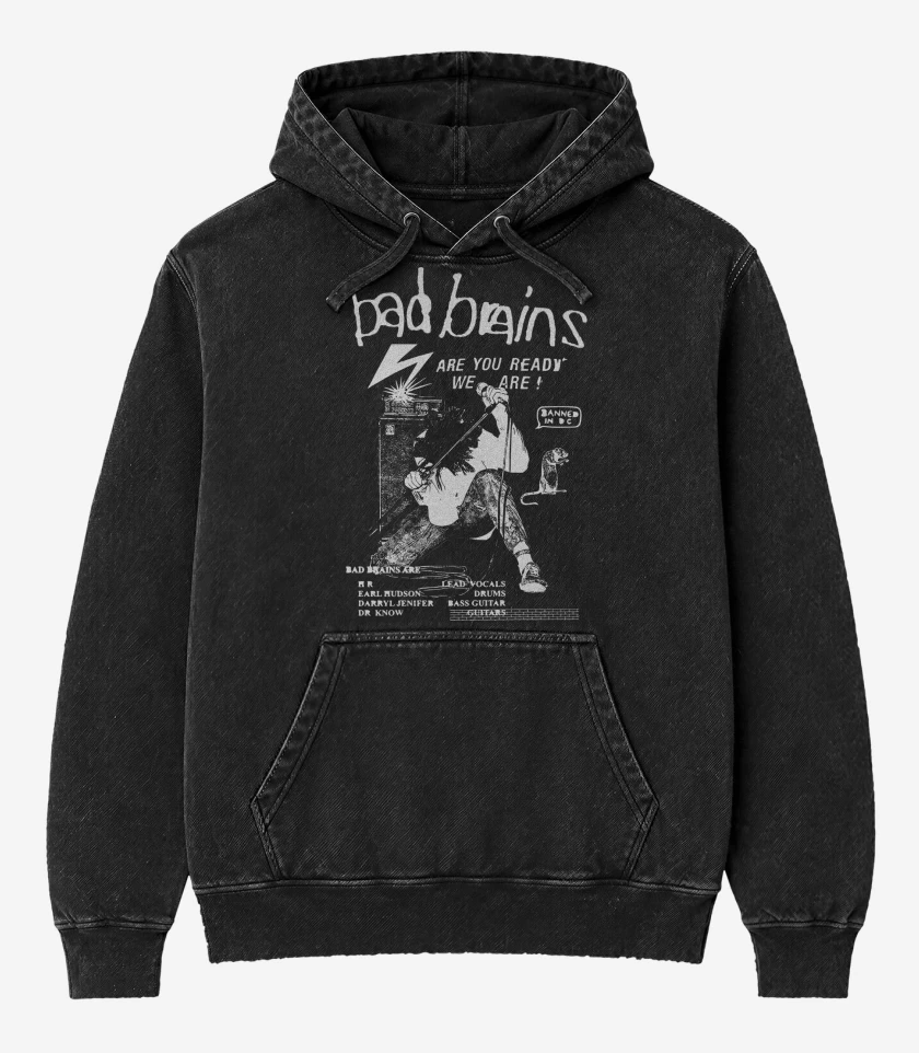 Poleron Canguro Acid Wash Bad Brains Are You Ready