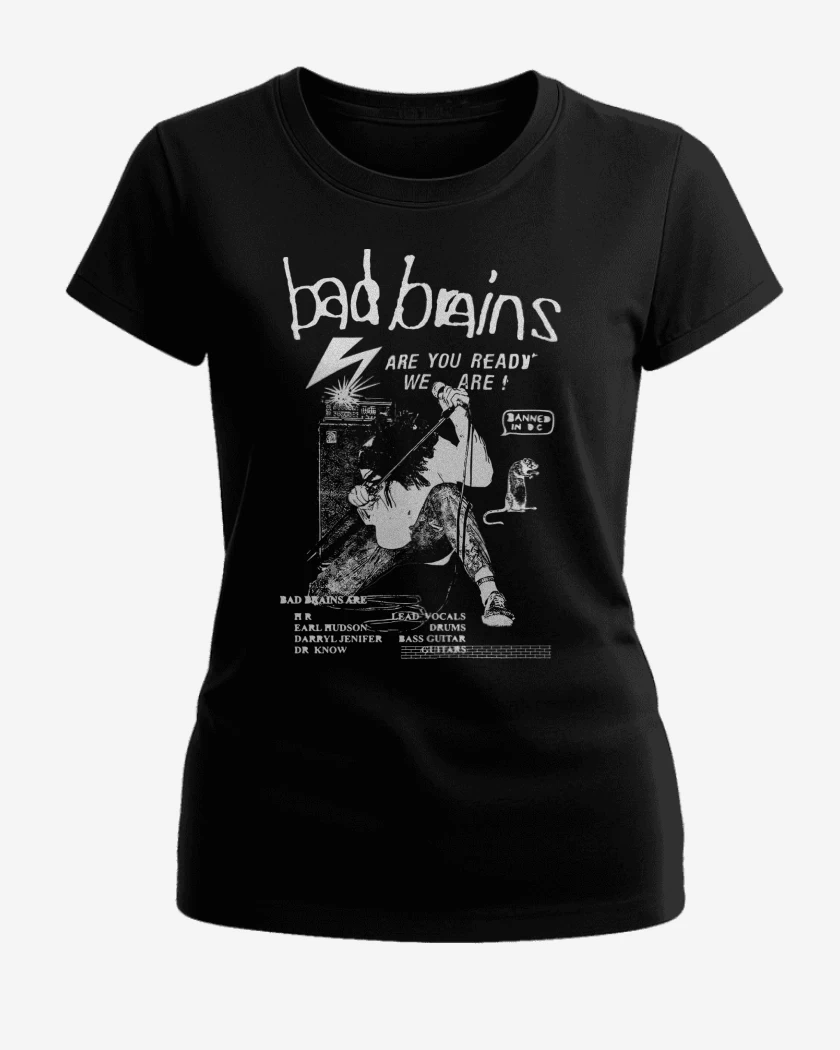 Polera de Mujer Negro de Bad Brains Are You Ready