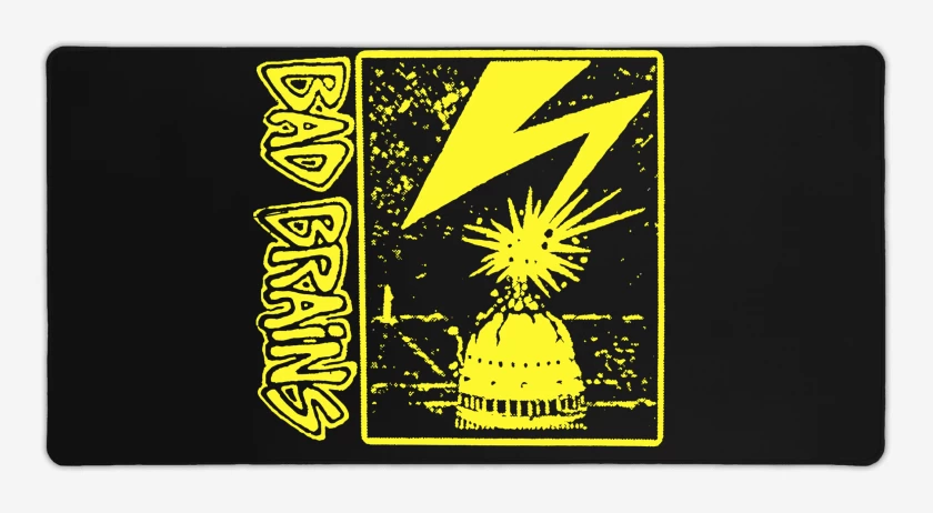 Mouse pad Gamer Negro de Bad Brains 1982