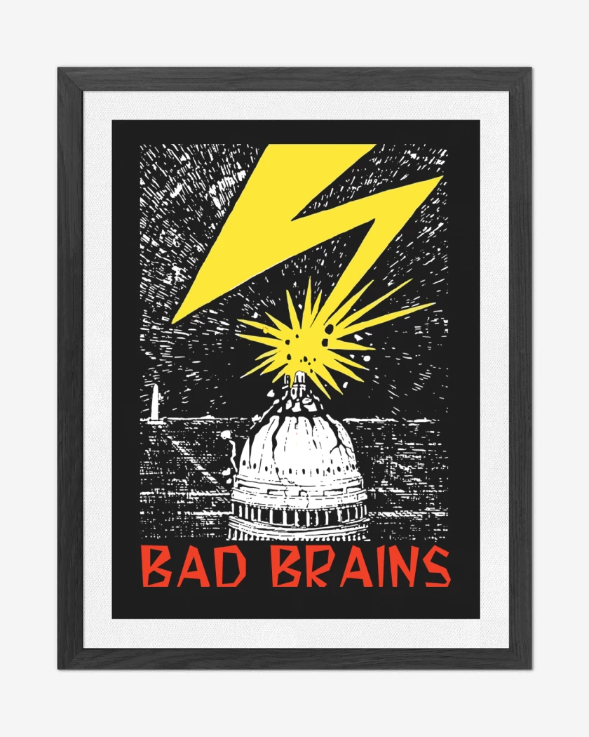 Cuadro decorativo Negro de Bad Brains Rayo