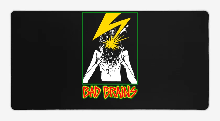 Mouse pad Gamer Negro de Bad Brains Banned in DC