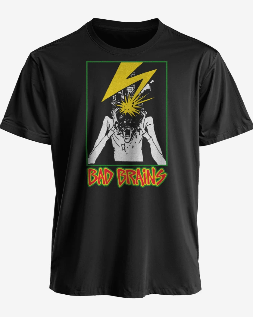 Polera premium Negro de Bad Brains Banned in DC