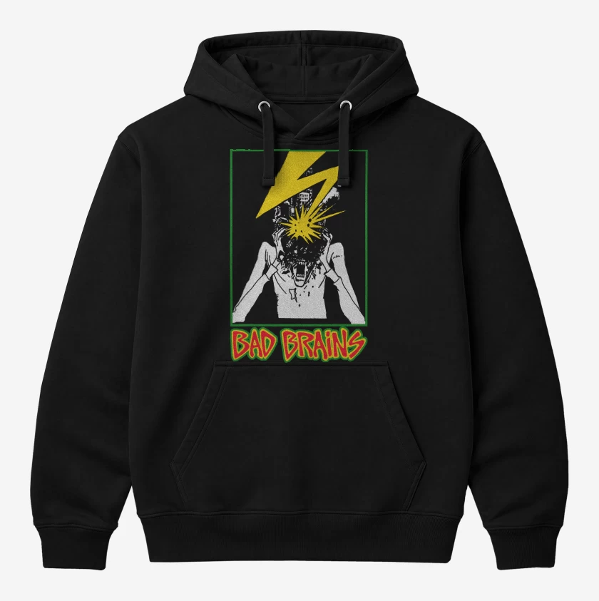 Polerón Canguro Negro de Bad Brains Banned in DC