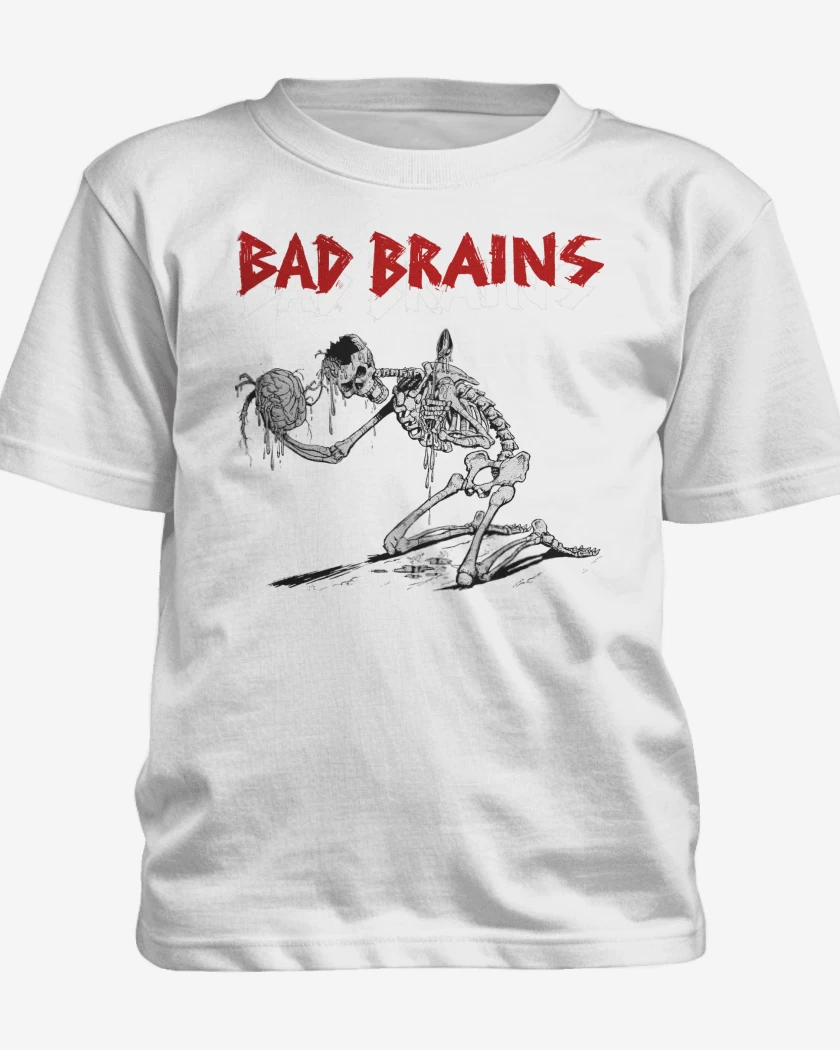 Polera de niño Blanco de Bad Brains Skull