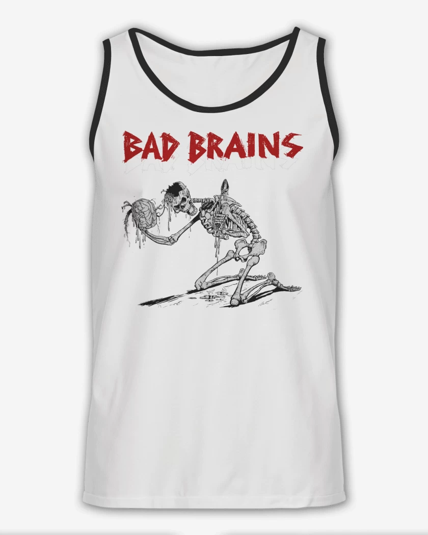 Sudadera Blanco de Bad Brains Skull