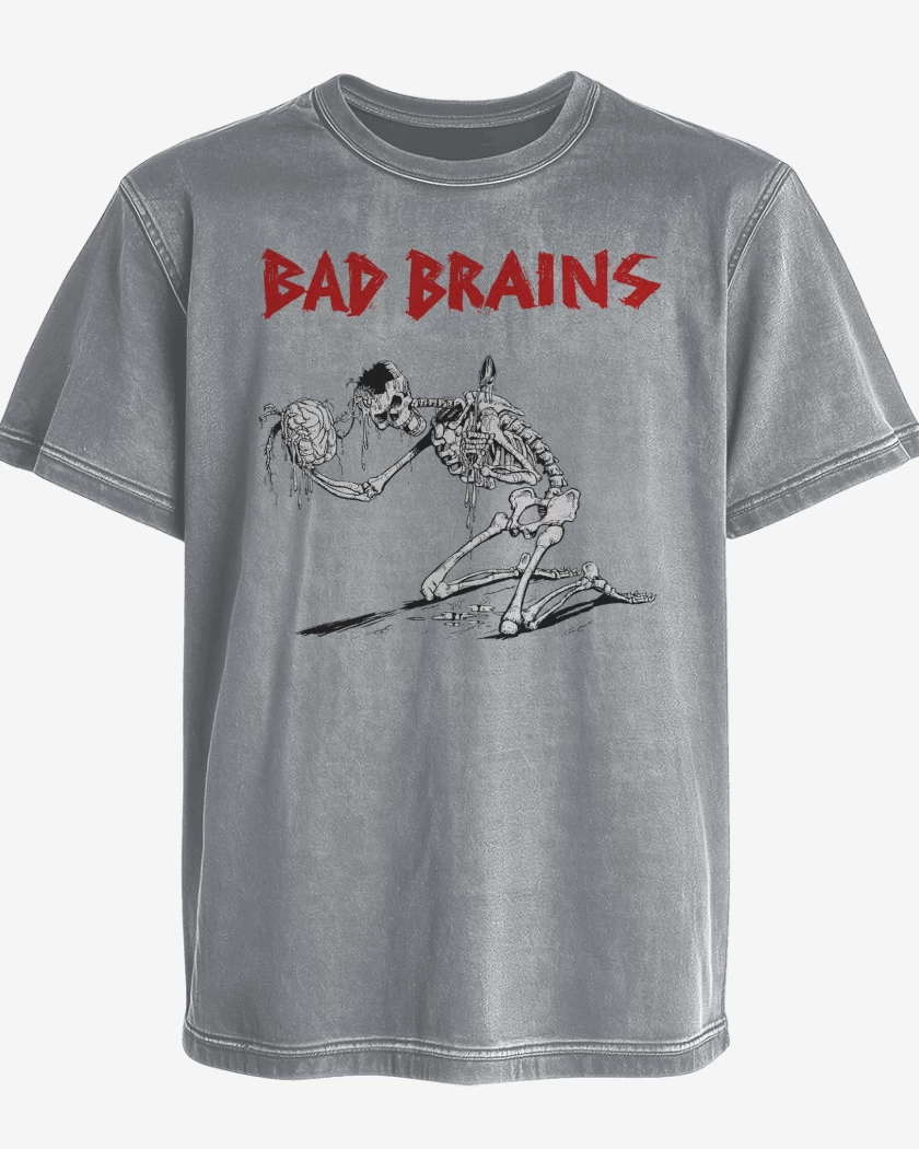 Polera desgastada Bad Brains Skull