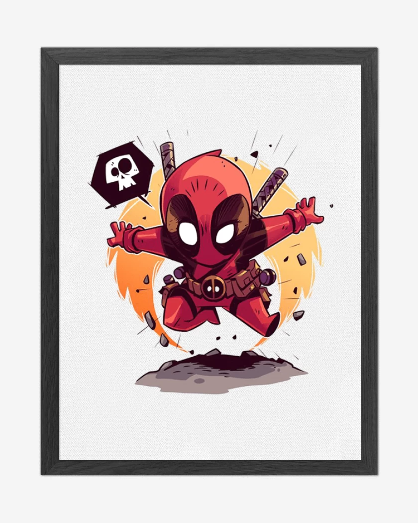 Cuadro decorativo Chibi pozo de la muerte