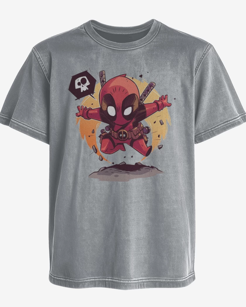 Polera desgastada Chibi pozo de la muerte