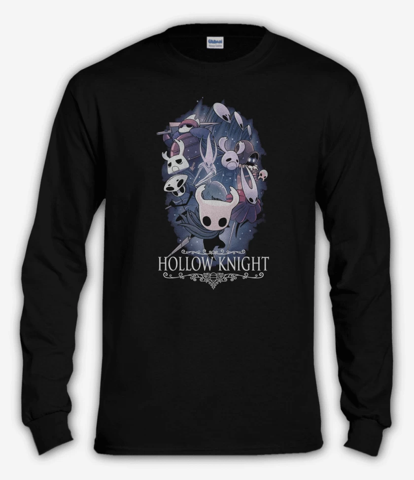 Polera manga larga Negro de Hollow Knight