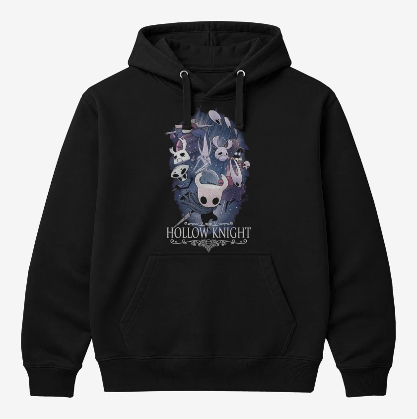 Polerón Canguro Negro de Hollow Knight
