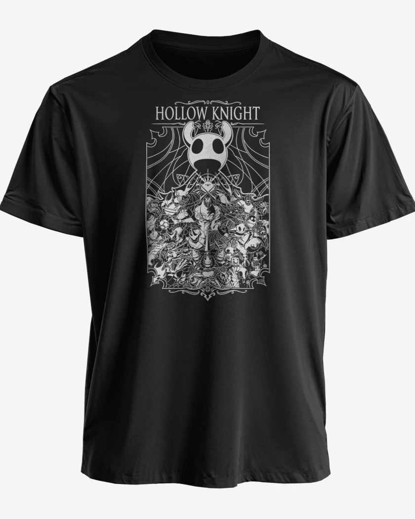 Polera premium Negro de Hollow Knight Universe