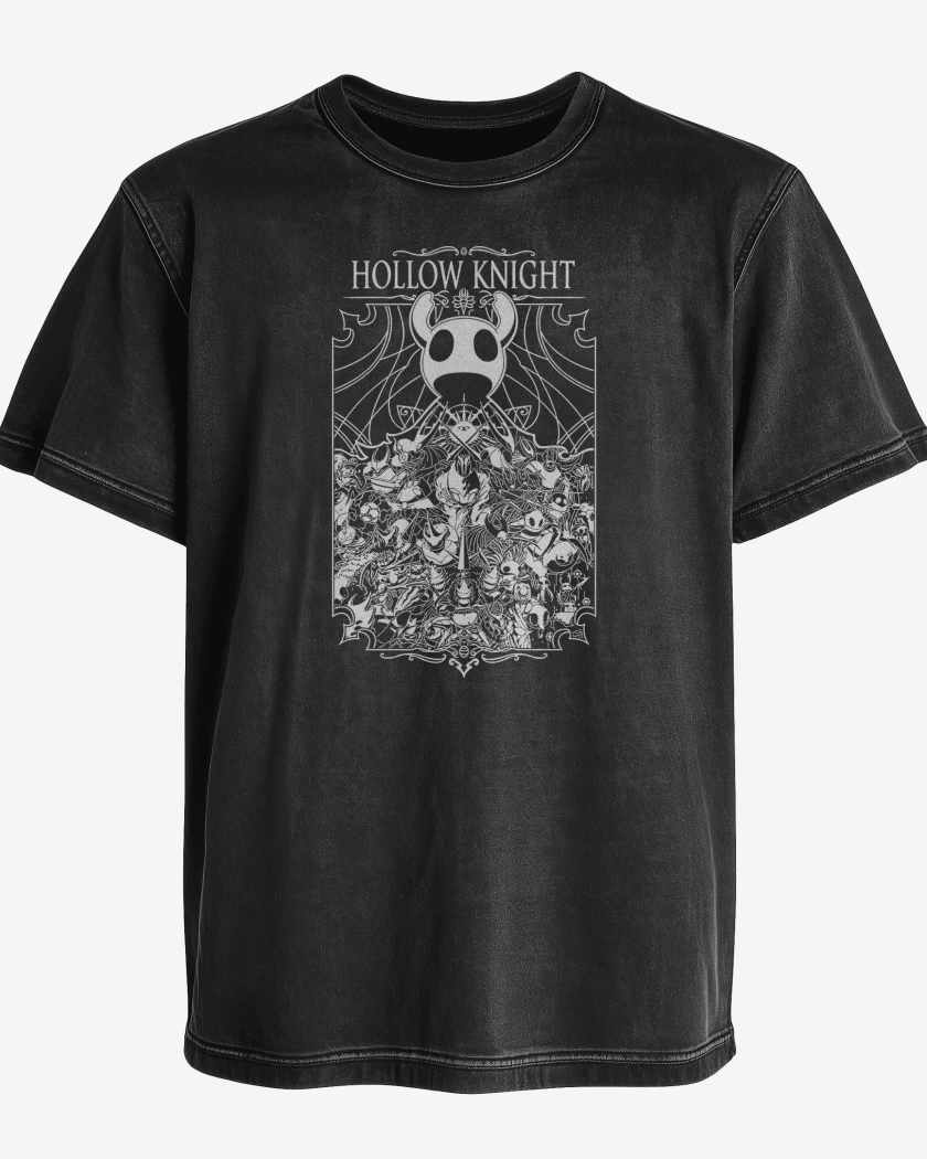 Polera desgastada Hollow Knight Universe