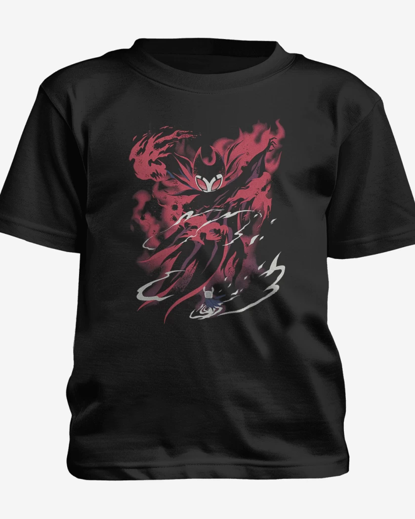 Polera de niño Negro de Hollow Knight Grimm
