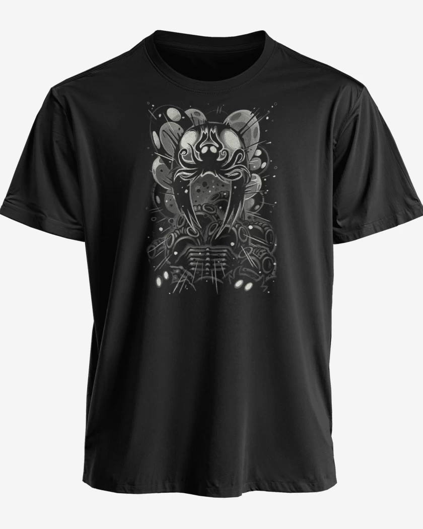 Polera premium Negro de Hollow Knight Abyss Shriek