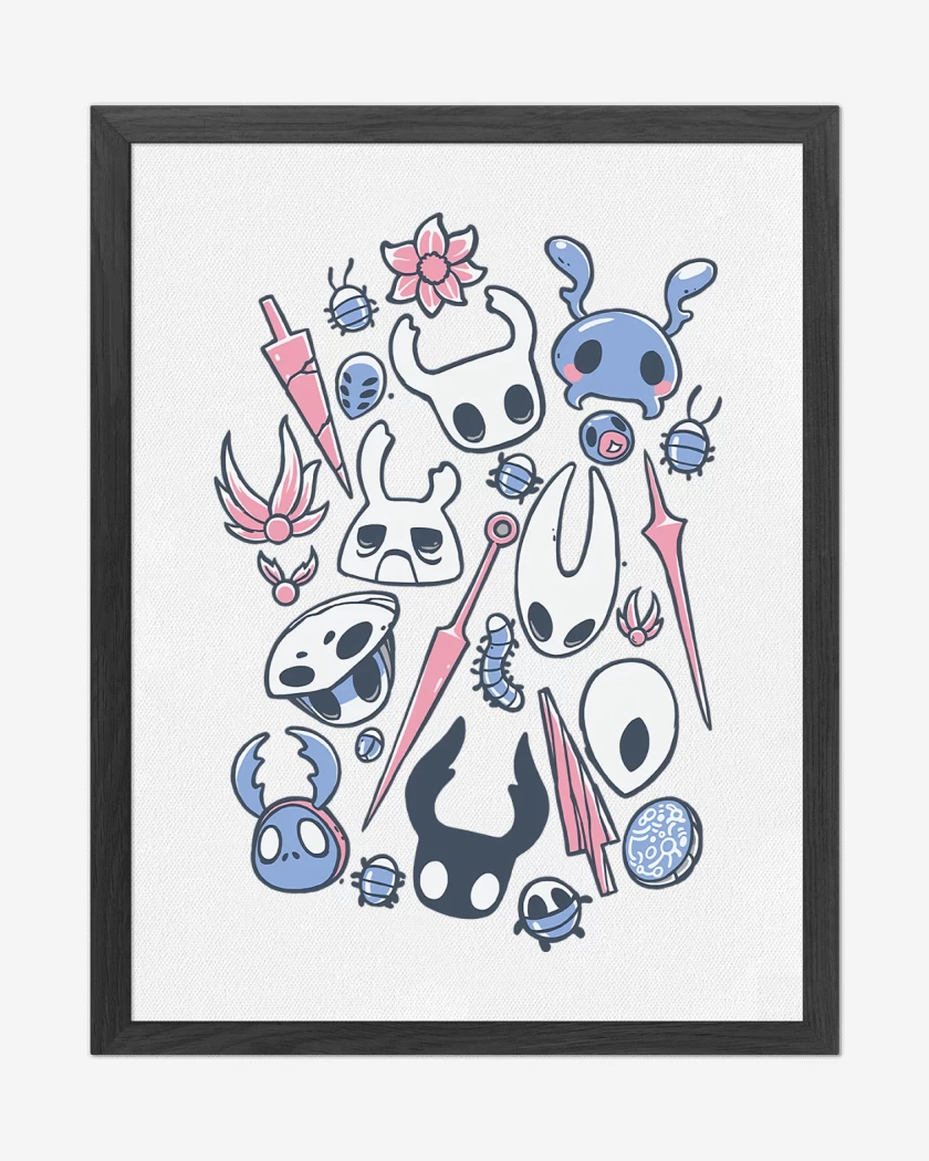 Cuadro decorativo Hollow Knight Insectos