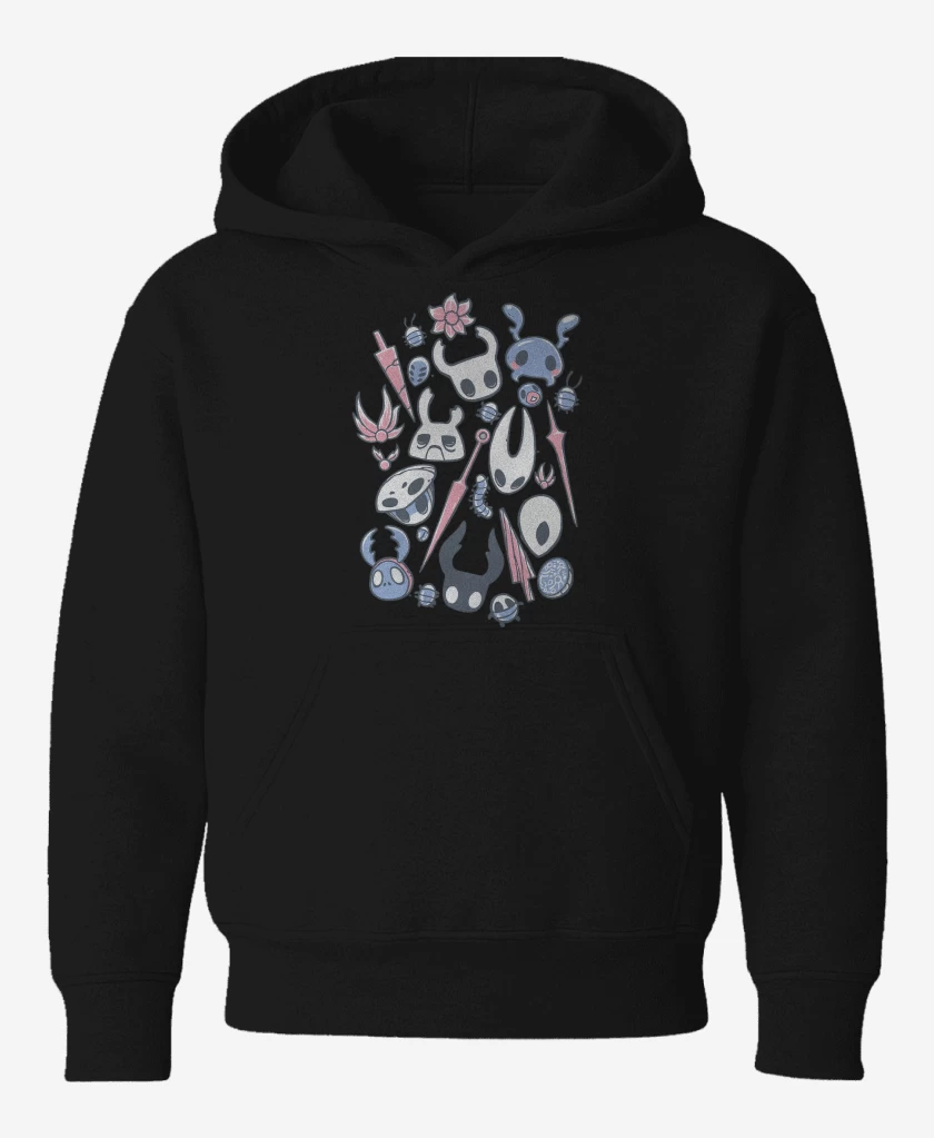 Poleron de niño Negro de Hollow Knight Insectos