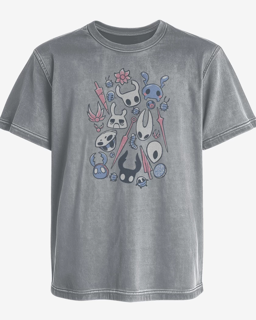 Polera desgastada Hollow Knight Insectos