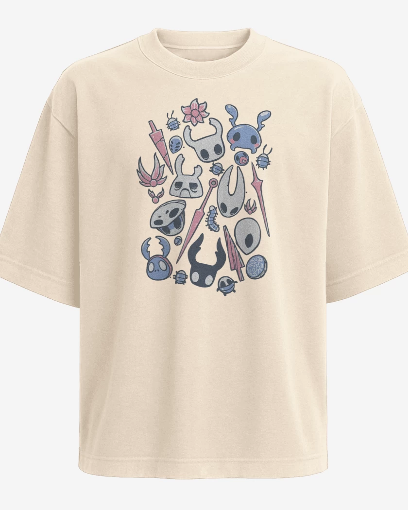 Polera Oversize Hollow Knight Insectos