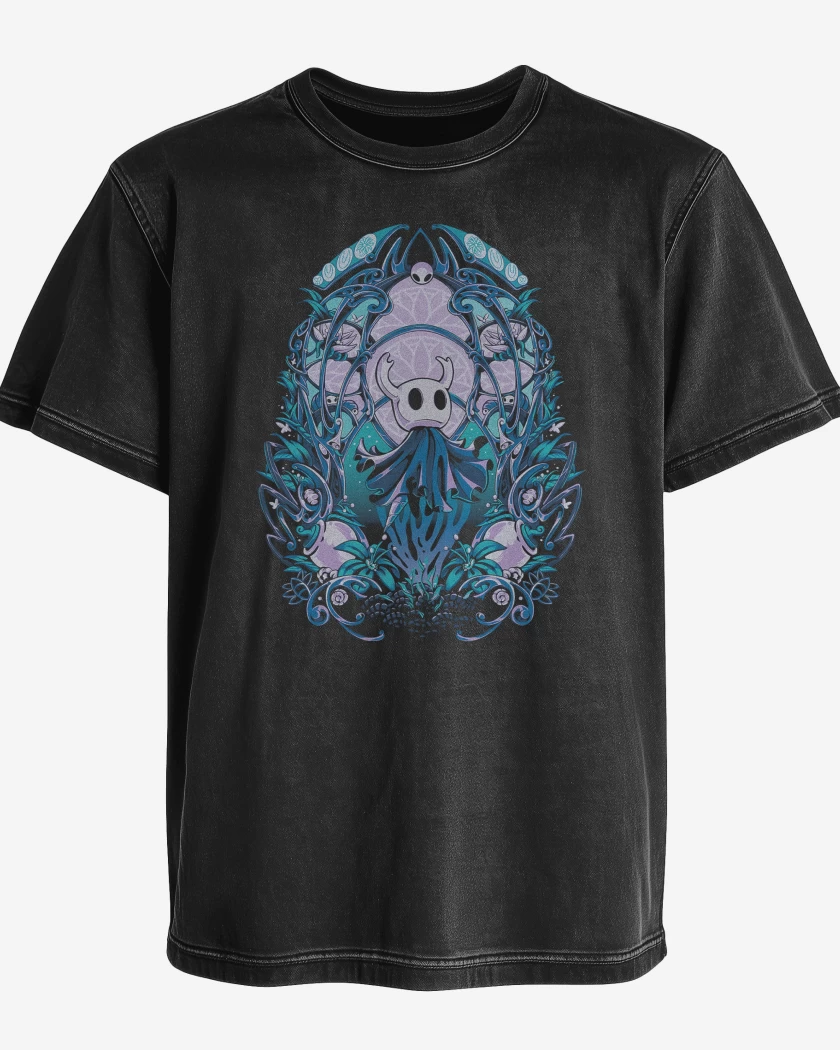 Polera desgastada Hollow Knight Knight