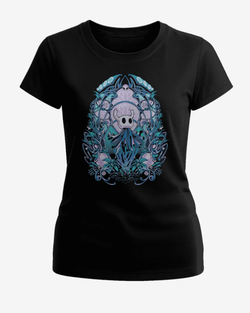Polera de Mujer Negro de Hollow Knight Knight