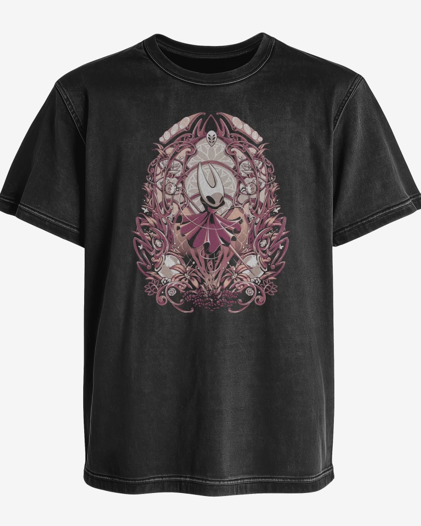 Polera desgastada Hollow Knight Silksong Hornet