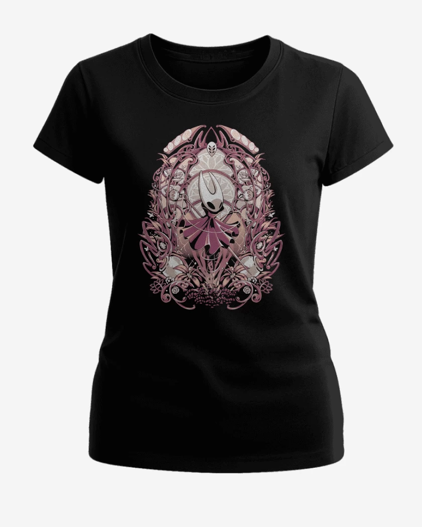Polera de Mujer Negro de Hollow Knight Silksong Hornet