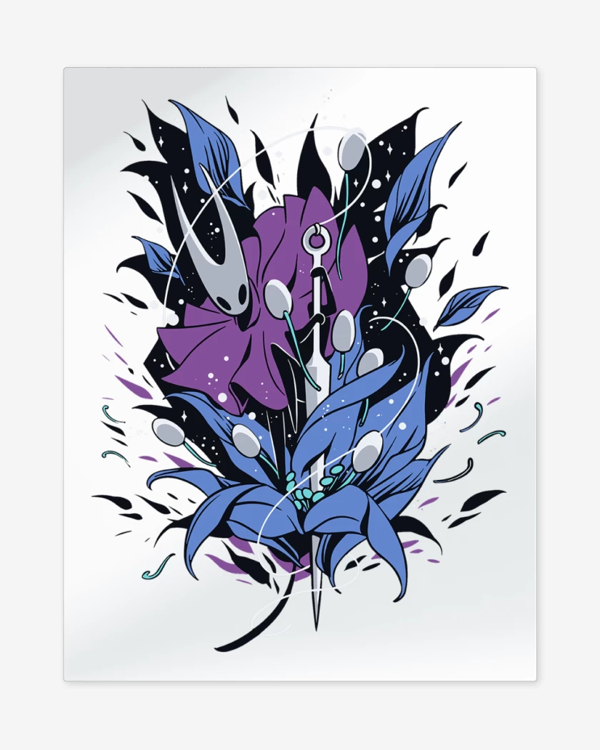Print metalico Hornet Hollow Knight Silksong