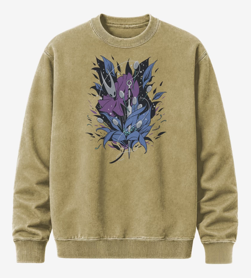 Poleron Polo Acid Wash Beige de Hornet Hollow Knight Silksong