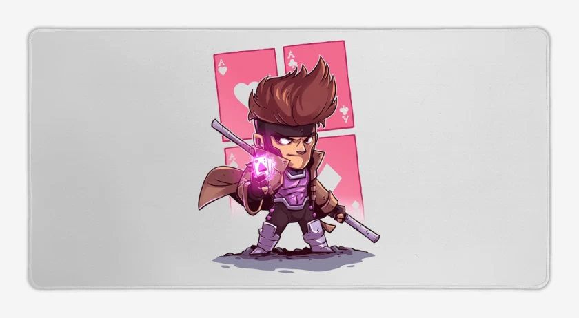 Mouse pad Gamer Blanco de Chibi Gambito