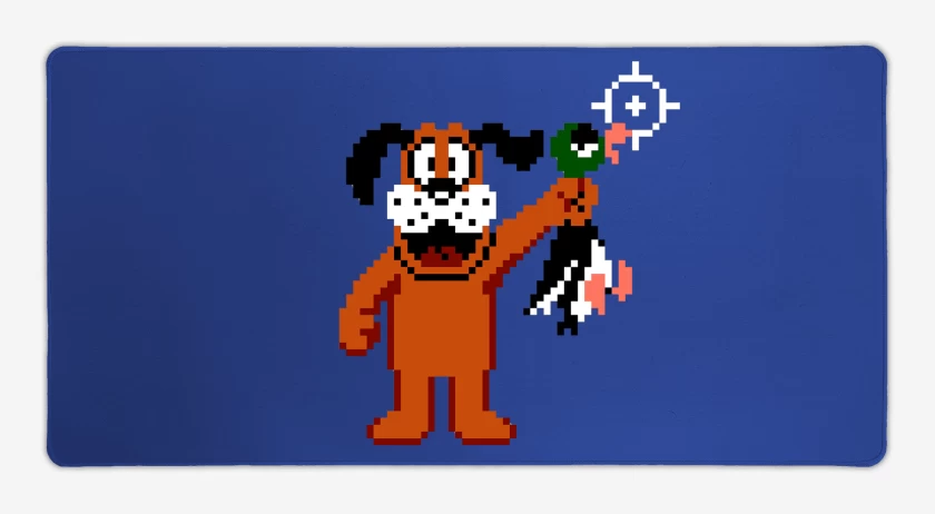 Mouse pad Gamer Azul Rey de Duck Hunt Perro