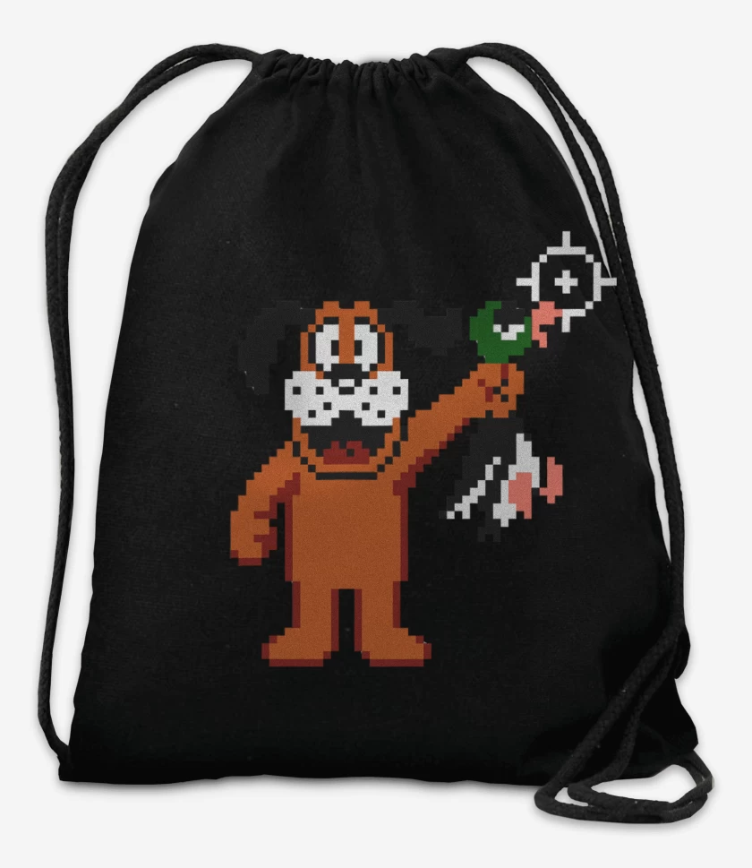 Mochila Negro de Duck Hunt Perro