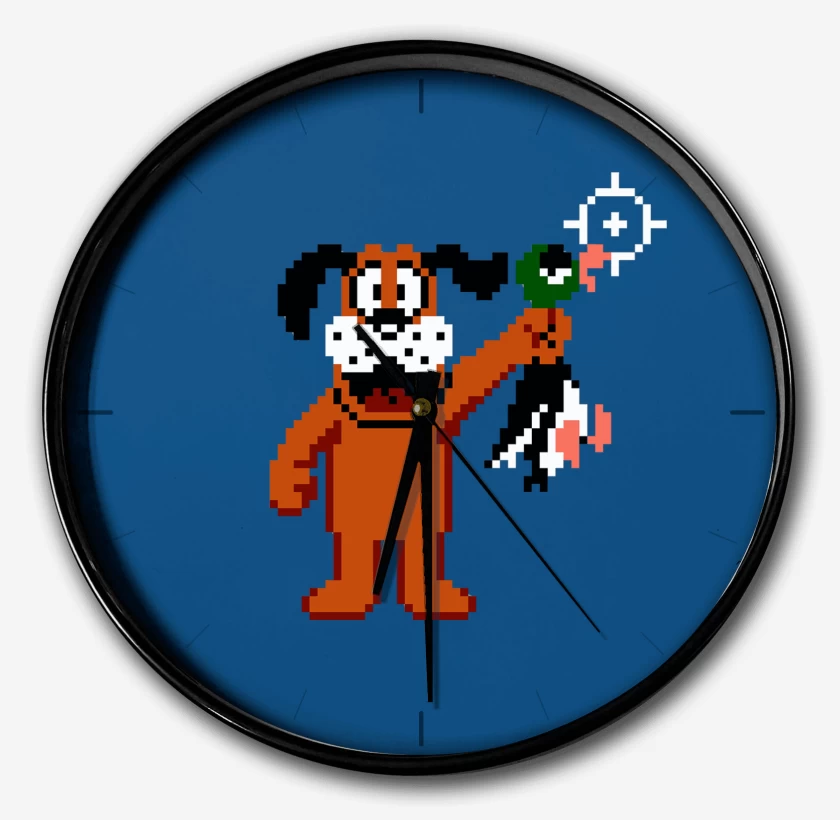 Reloj Azul Rey de Duck Hunt Perro