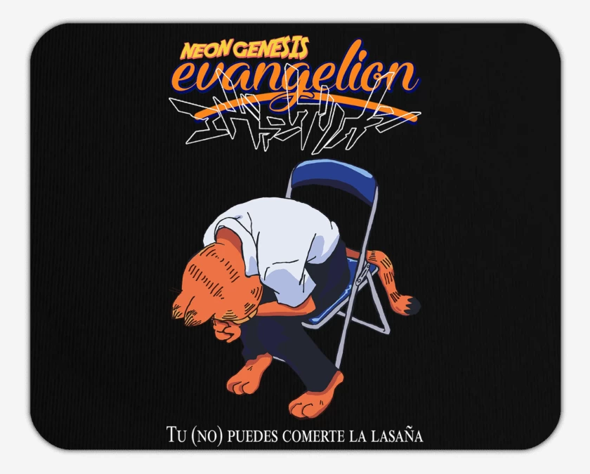 Mousepad Neon Genesis Evangelion Gardfield Lasaña