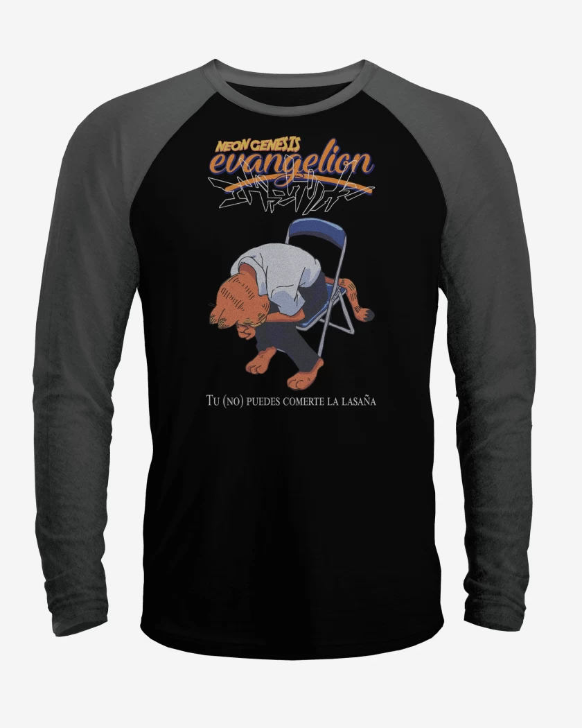 Polera Raglan Neon Genesis Evangelion Gardfield Lasaña