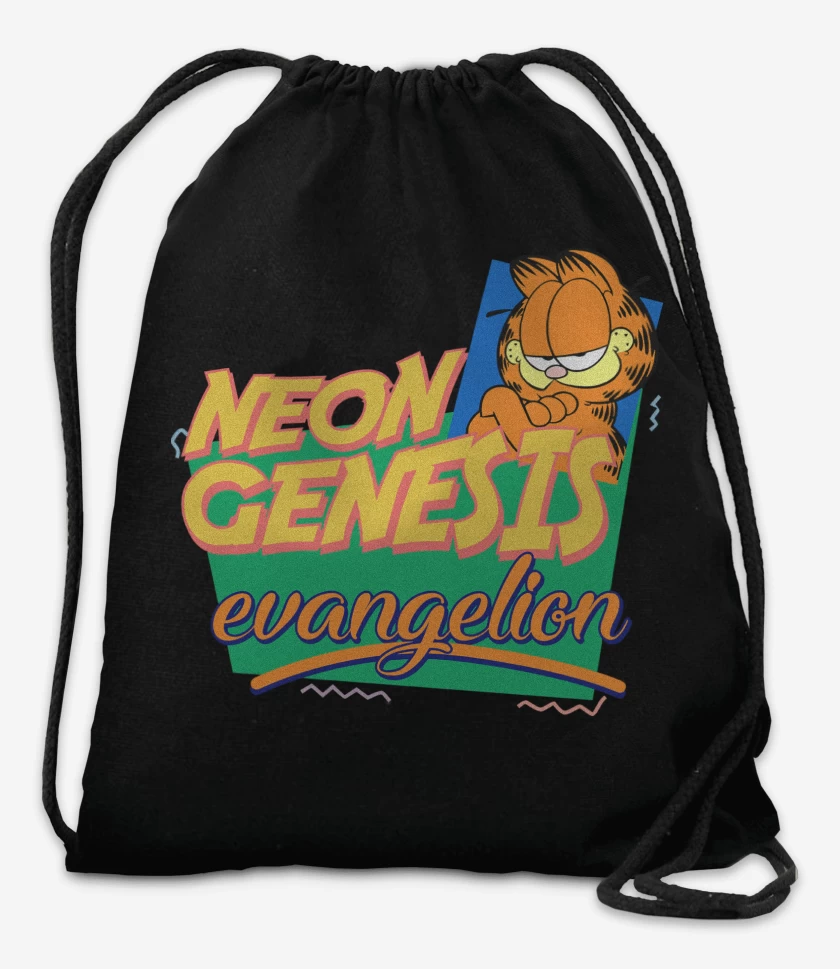 Mochila Negro de Neon Genesis Evangelion Garfield