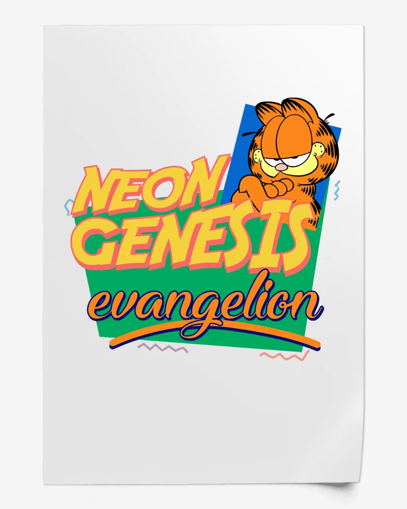 Print Neon Genesis Evangelion Garfield