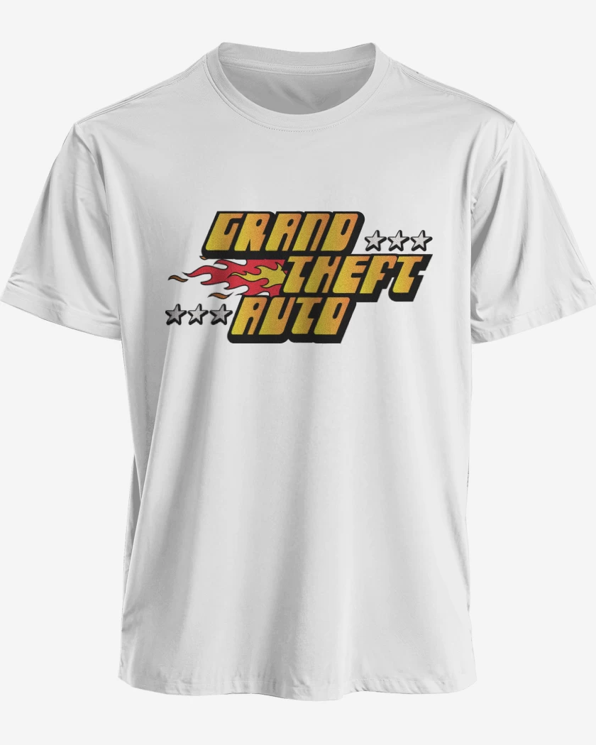 Polera premium Blanco de Grand Theft Auto I