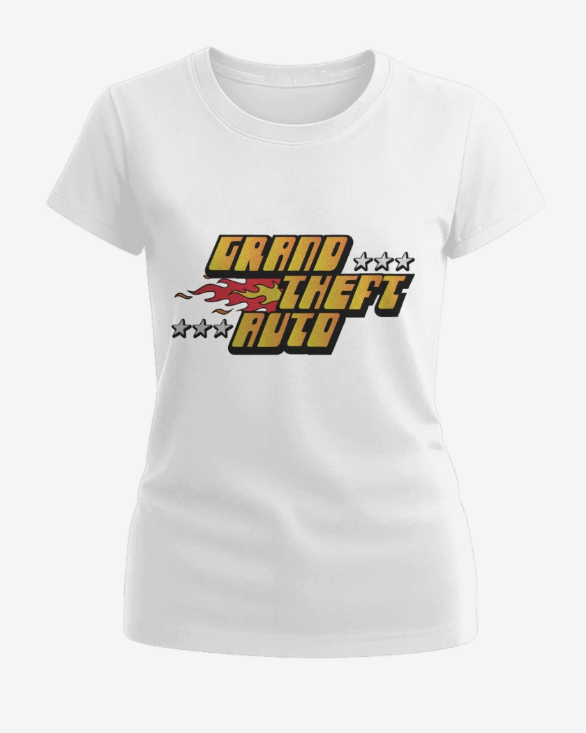 Polera de Mujer Blanco de Grand Theft Auto I