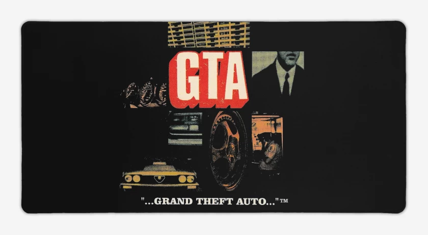 Mouse pad Gamer Negro de GTA I