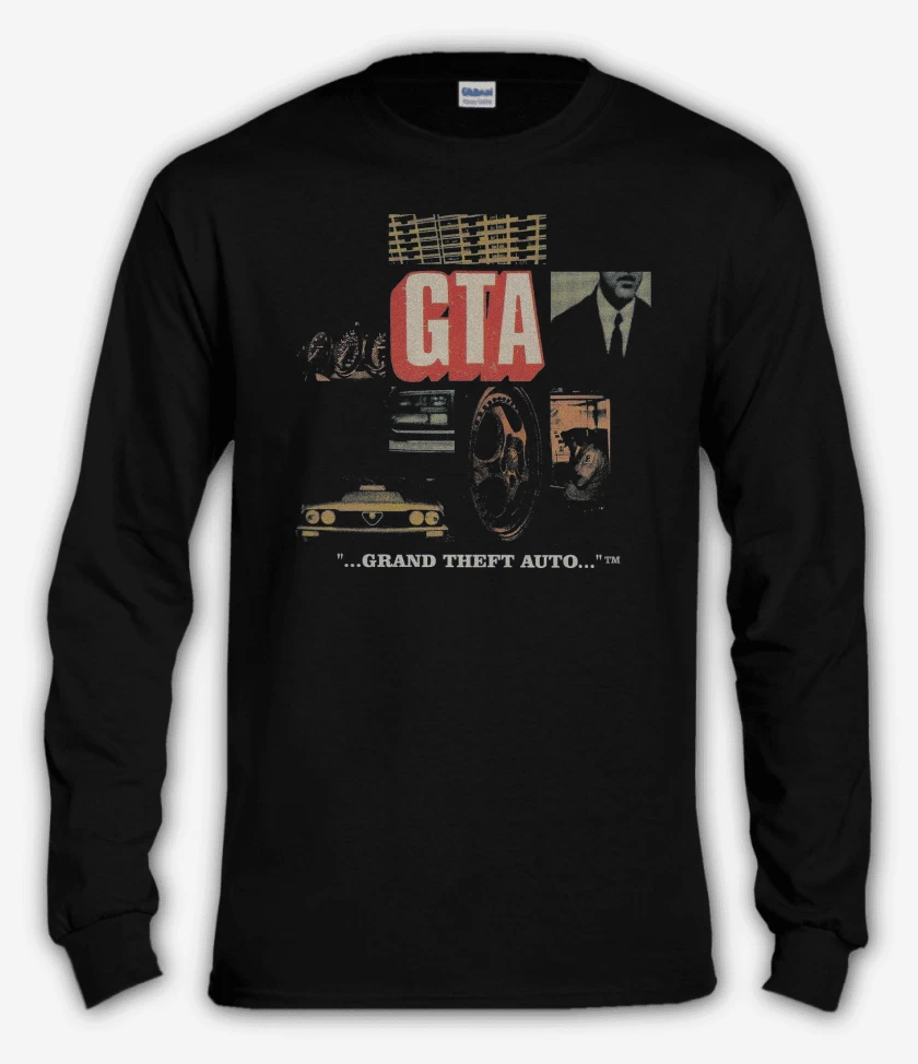 Polera manga larga Negro de GTA I