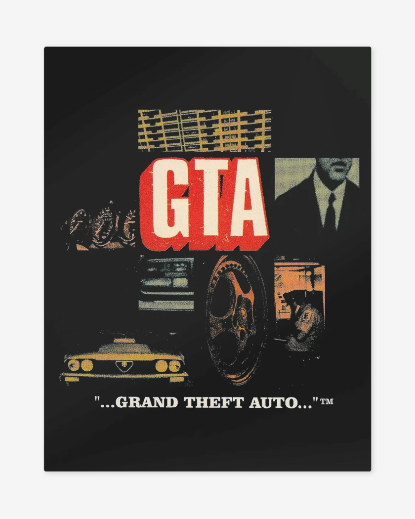 Print metalico Negro de GTA I
