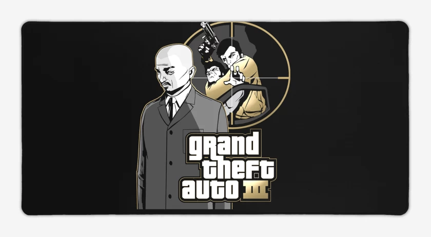 Mouse pad Gamer Negro de GTA III Salvatore Leone