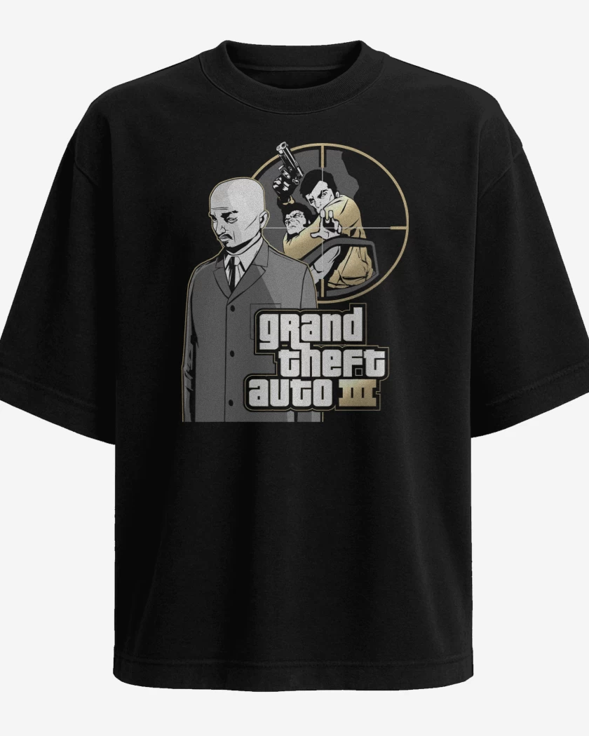 Polera Oversize Negro de GTA III Salvatore Leone