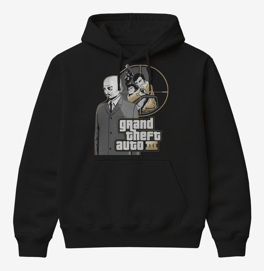 Poleron Canguro básico Negro de GTA III Salvatore Leone