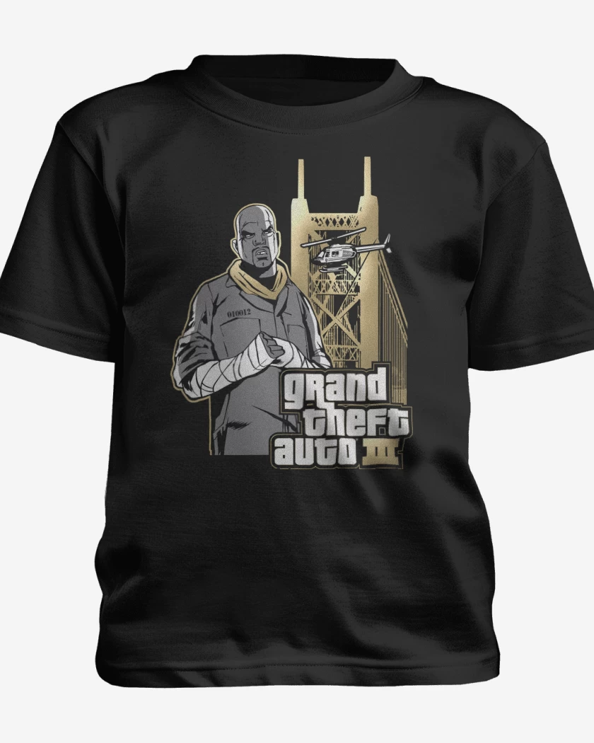 Polera de niño Negro de GTA III Criminal