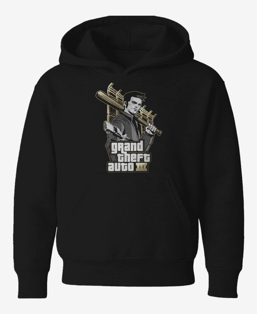 Poleron de niño Negro de GTA III Claude Speed 